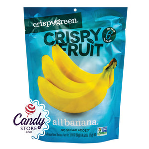 Crispy Green Crispy Fruit Banana 3.18oz Peg Bags - 12ct CandyStore.com