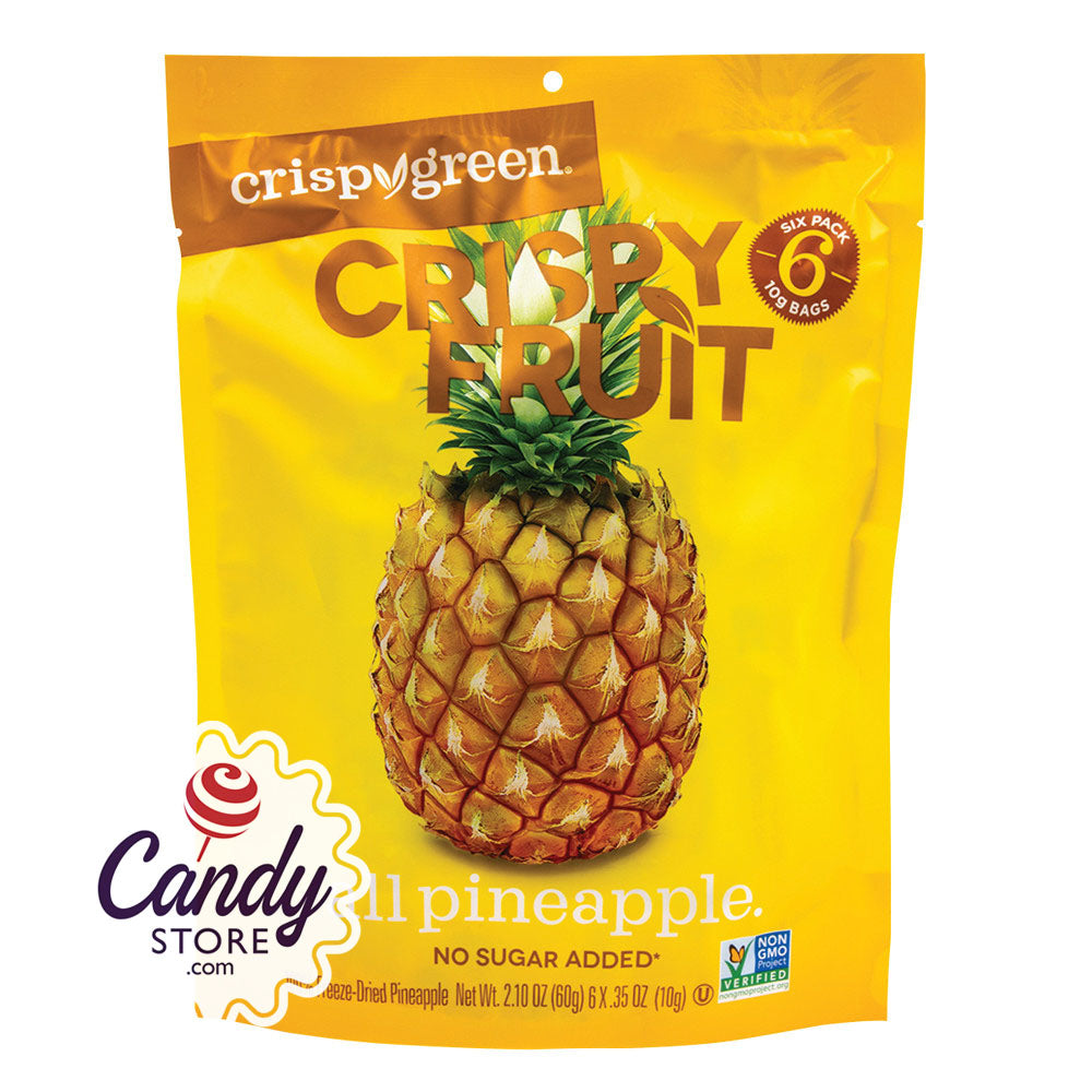 Crispy Green Crispy Fruit Pineapple 2.10oz Peg Bags 12ct