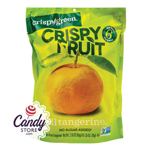 Crispy Green Crispy Fruit Tangerine 2.1oz Peg Bags - 12ct CandyStore.com
