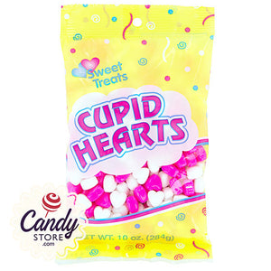 Cupid Hearts Pink & White Candy - 10oz CandyStore.com