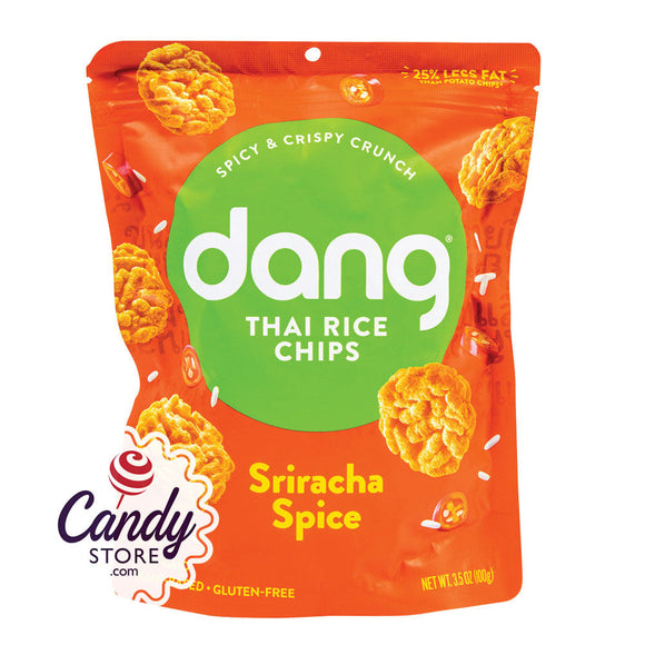 Dang Sriracha Sticky Rice Chips 3.5oz Peg Bags - 12ct CandyStore.com