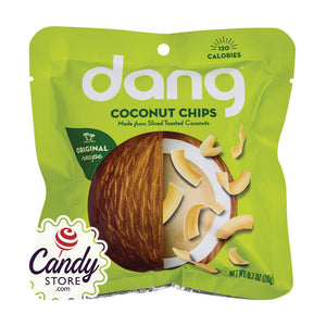 Dang Toasted Coconut Chips 0.7oz Peg Bags - 24ct CandyStore.com