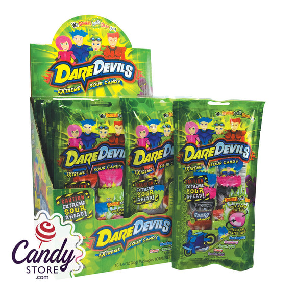 Dare Devils Extreme Sour Candy 1.4oz - 18ct CandyStore.com