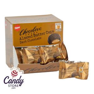 Dark Chocolate Chocolove Almond Butter Cups 0.6oz - 50ct CandyStore.com