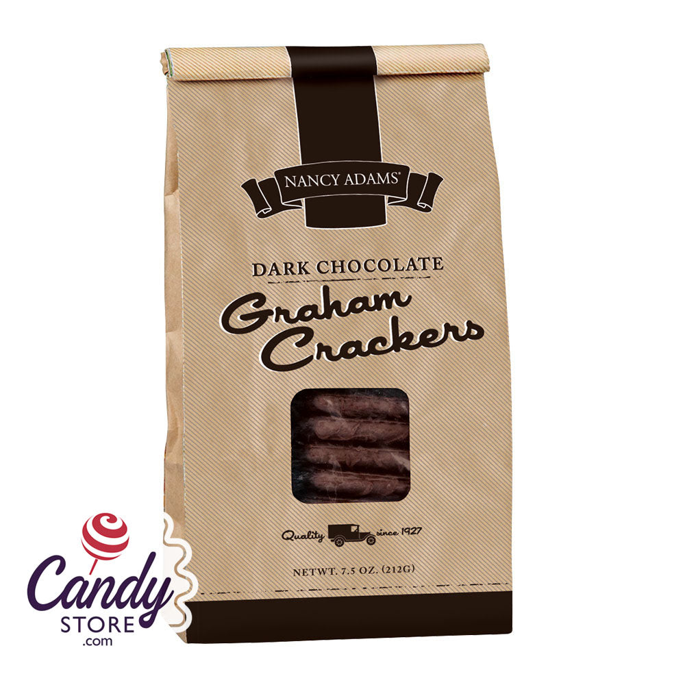 Dark Chocolate Graham Crackers 7.5oz Bag Nancy Adams 12ct