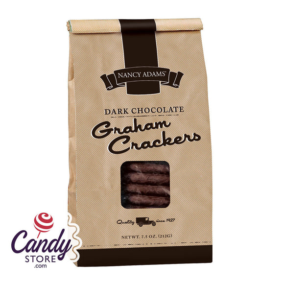 Dark Chocolate Graham Crackers 7.5oz Bag Nancy Adams - 12ct CandyStore.com
