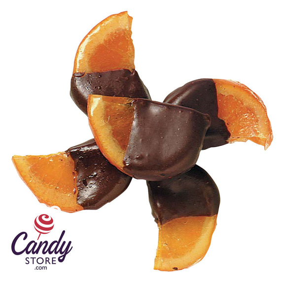 Dark Chocolate Half Dipped Oranges - 5lb CandyStore.com
