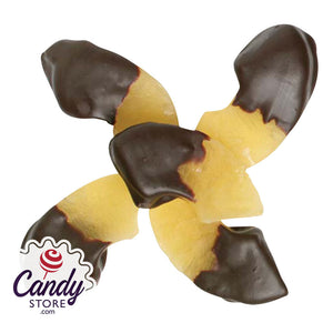 Dark Chocolate Half Dipped Pineapples - 5lb CandyStore.com