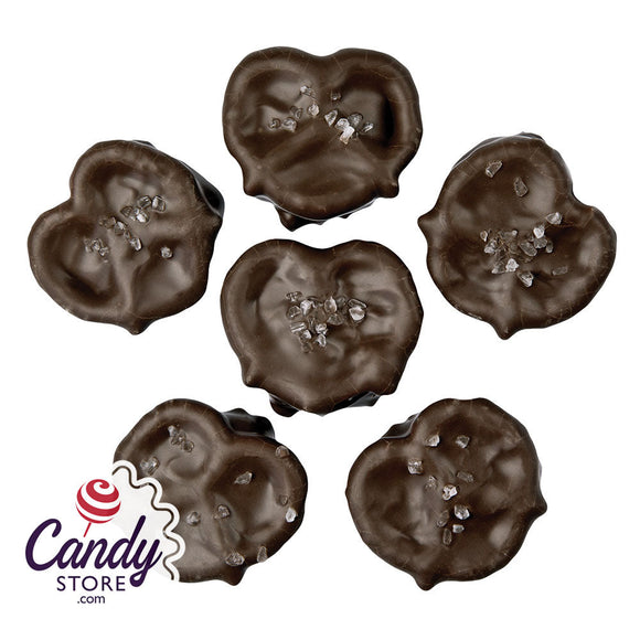 Dark Chocolate Sea Salt Caramel Pretzels - 4lb CandyStore.com