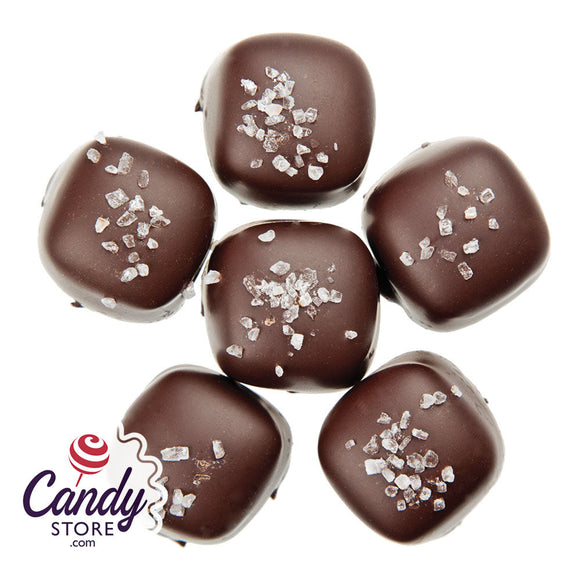 Dark Chocolate Sea Salt Caramels - 5lb CandyStore.com