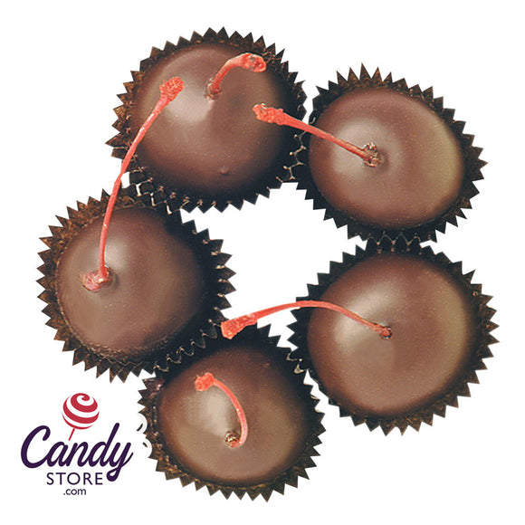 Dark Chocolate Stem Cherries - 3lb CandyStore.com
