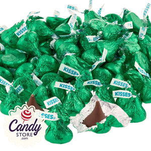 Dark Green Hershey Kisses - 4.17lb Bulk CandyStore.com