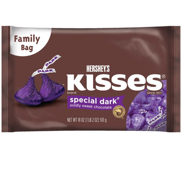 Dark Hersheys Kisses - 18oz CandyStore.com
