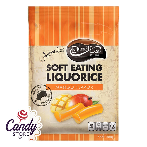 Darrell Lea Soft Eating Licorice Mango - 8ct CandyStore.com