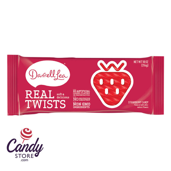 Darrell Lea Strawberry Twist 10oz Bag - 8ct CandyStore.com