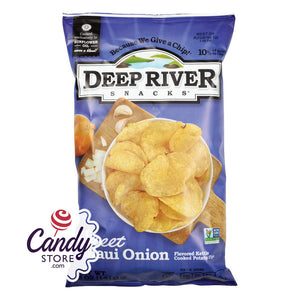 Deep River Sweet Maui Onion Kettle Chips 5oz Bags - 12ct CandyStore.com
