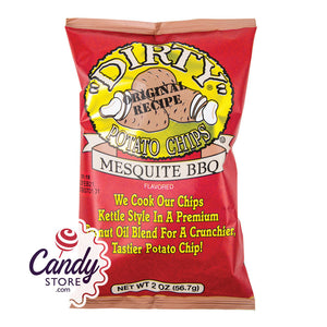 Dirty Mesquite Bbq Potato Chips 2oz Bags - 25ct CandyStore.com
