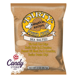 Dirty Sea Salt Potato Chips 2oz Bags - 25ct CandyStore.com
