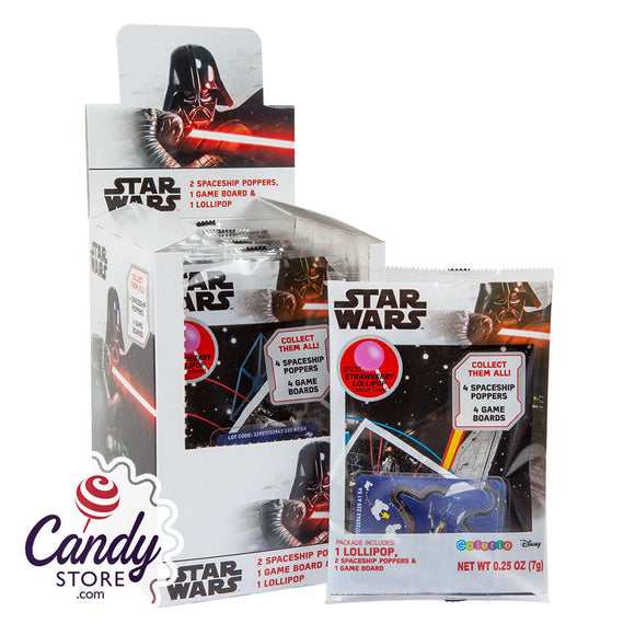 Disney Star Wars Secret Bag With Poppers, Game Board & Lollipop 0.25oz - 24ct CandyStore.com