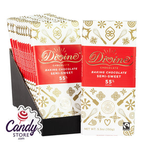 Divine Semisweet 5.3oz Baking Bar - 12ct CandyStore.com