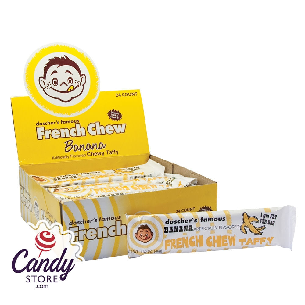 Doscher's Banana French Chew Taffy 1.62oz 24ct - CandyStore.com