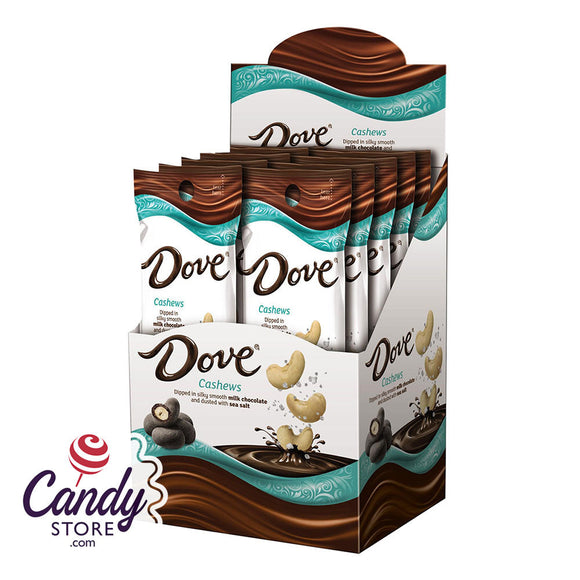 Dove Milk Chocolate Sea Salt Dusted Cashews 1.6oz - 10ct CandyStore.com