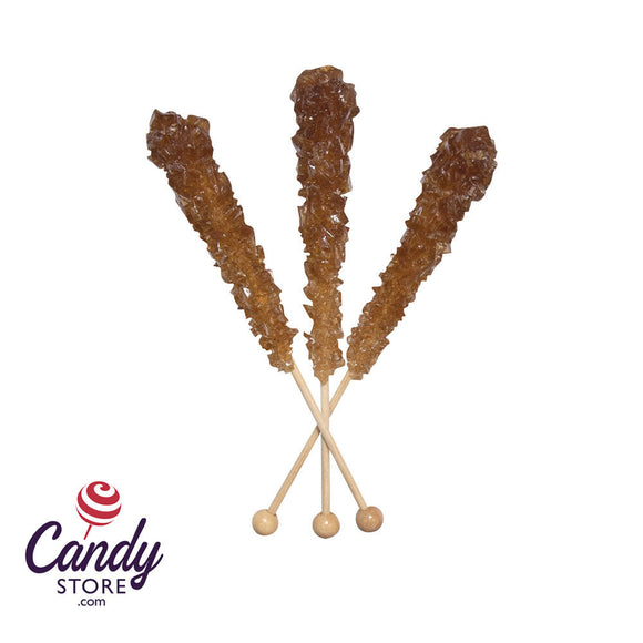 Dryden And Palmer Unwrapped Root Beer Rock Candy 6 1/2-Inch Stick - 120ct CandyStore.com
