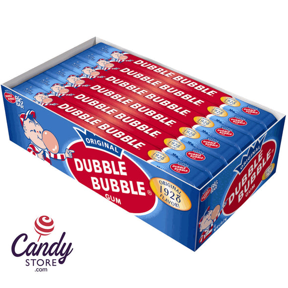 Dubble Bubble Big Bars Original Flavor - 24ct CandyStore.com