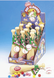Dubble Bubble Big Slugger Baseball Bats Candy - 12ct CandyStore.com