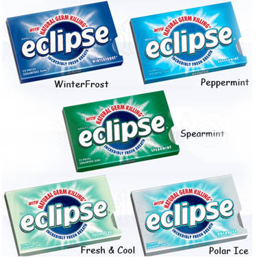 Wrigley's Eclipse Sugar Polar Ice Free Gum, Chewing Gum