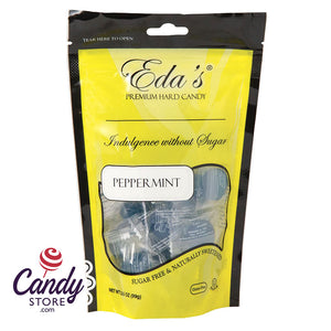 Eda's Sugarfree Peppermint 3.5oz Pouch - 12ct CandyStore.com