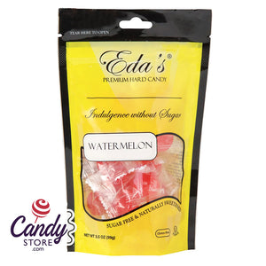 Eda's Sugarfree Watermelon 3.5oz Pouch - 12ct CandyStore.com