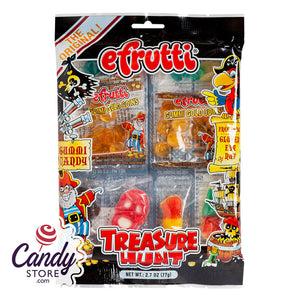 Efrutti Treasure Hunt Gummy 2.7oz Peg Bag - 12ct CandyStore.com