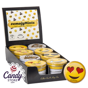 Emojy Mints Assorted Amusemints Fruit Candies 0.7oz Tin - 24ct CandyStore.com