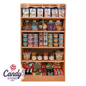End Cap Wood Shelf Display Pennsylvania Dutch - n/a CandyStore.com
