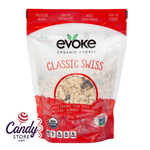 Evoke Organic Classic Swiss Muesli 12oz Pouch - 6ct CandyStore.com