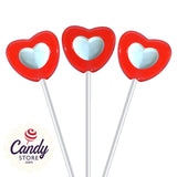 Fancy Pops Red Hearts Lollipops - 100ct CandyStore.com