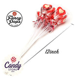 Fancy Pops Red Hearts Lollipops - 100ct CandyStore.com