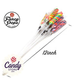 Fancy Pops Spiral Rainbow Lollipops - 100ct CandyStore.com