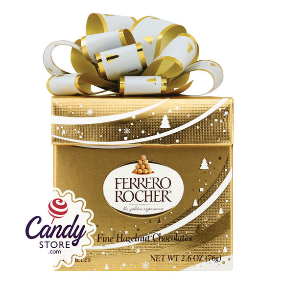Ferrero Rocher Gift Cube 6-Piece 2.6oz - 12ct CandyStore.com