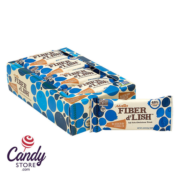 Fiber D'Lish Blueberry Cobbler Bars Nugo 1.6oz - 16ct CandyStore.com