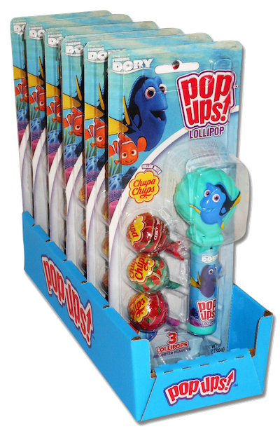 Finding Dory Pop Ups Lollipop - 6ct CandyStore.com