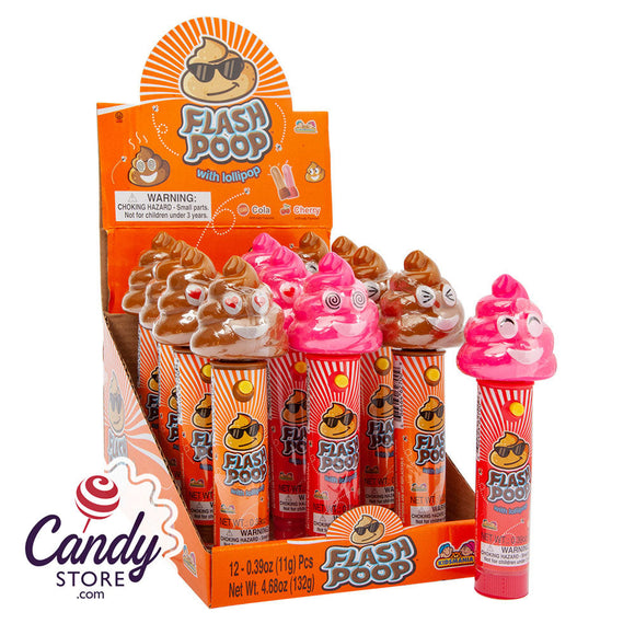 Flash Poop Lollipop .39oz - 12ct CandyStore.com