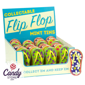 Floral Flip Flop Sugar Free Amusemints Peppermint Mints 0.65oz Tins - 24ct CandyStore.com