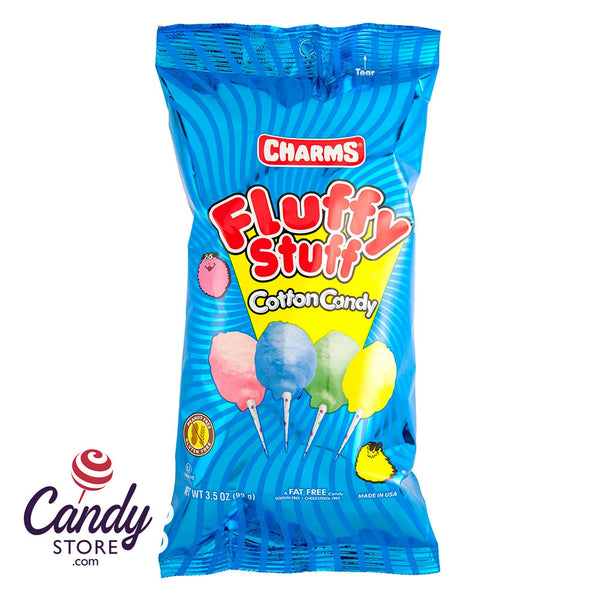 Charms Fluffy Stuff Cotton Candy - 12 count, 12 oz