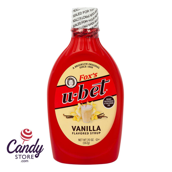 Fox's U-Bet Vanilla Syrup 20oz - 12ct CandyStore.com