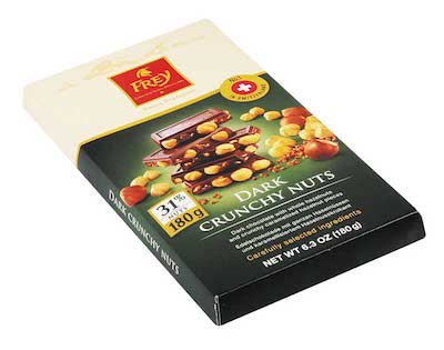 Frey Dark Chocolate Crunchy Nuts Bars - 6ct CandyStore.com