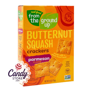 From The Ground Up Butternut Squash Parmesan Crackers 4oz Boxes - 6ct CandyStore.com