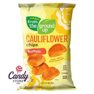From The Ground Up Cauliflower Chips Buffalo 3.5oz Bags - 12ct CandyStore.com