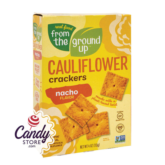 From The Ground Up Cauliflower Nacho Crackers 4oz Boxes - 6ct CandyStore.com